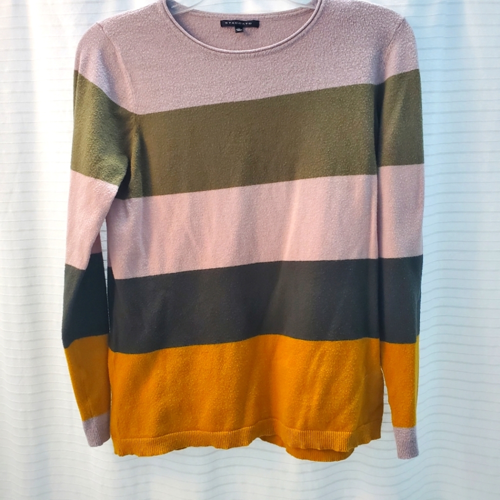 Staccato: med striped long sleeve sweater